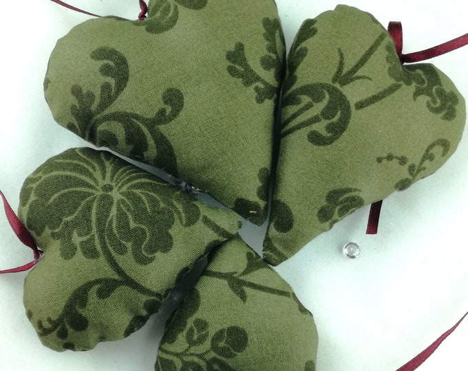 Hearts - Set romantic green
