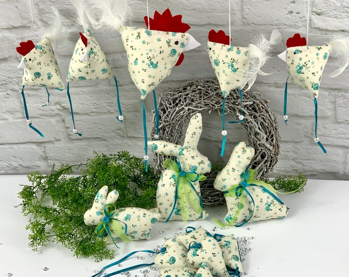 Easter chickens, Easter bunny hens, spring, birds, heart, gift idea, Easter bunnies, Easter, Easter decoration, spring decoration, table decoration ideas, souvenir