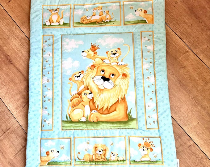Crawling blanket, baby blanket, cuddly blanket, crawling blanket lion, changing mat, baby gift, birth, birthday, nursery decoration, children's room