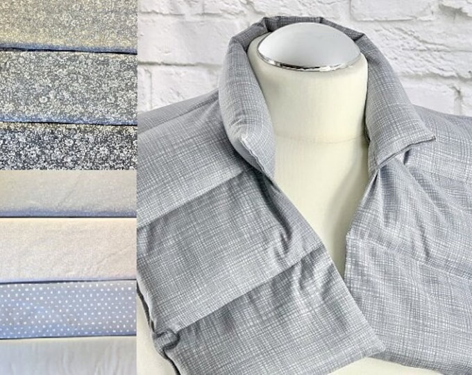 Rapeseed pillow, neck pillow, heat pad, grey-white free pattern choice