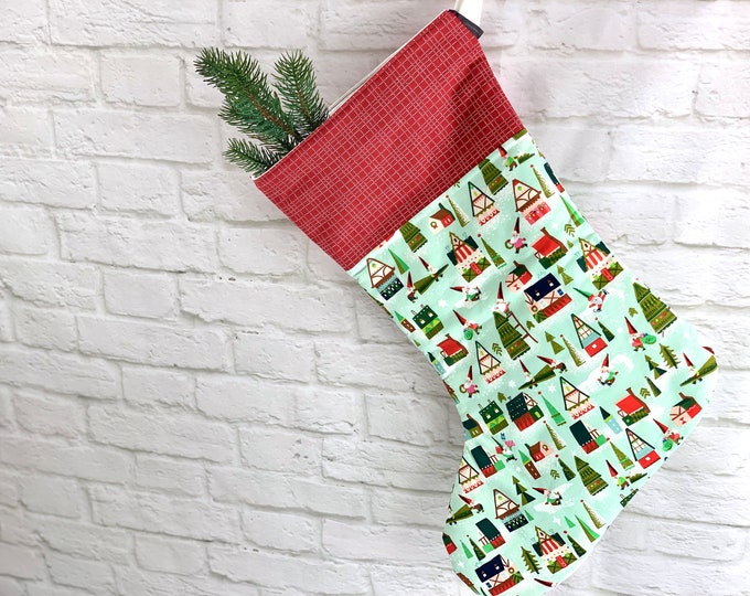 Santa stocking, Santa boot red - colored, Santa bag, Santa sock, Santa gift, Santa boot to fill, Christmas decoration