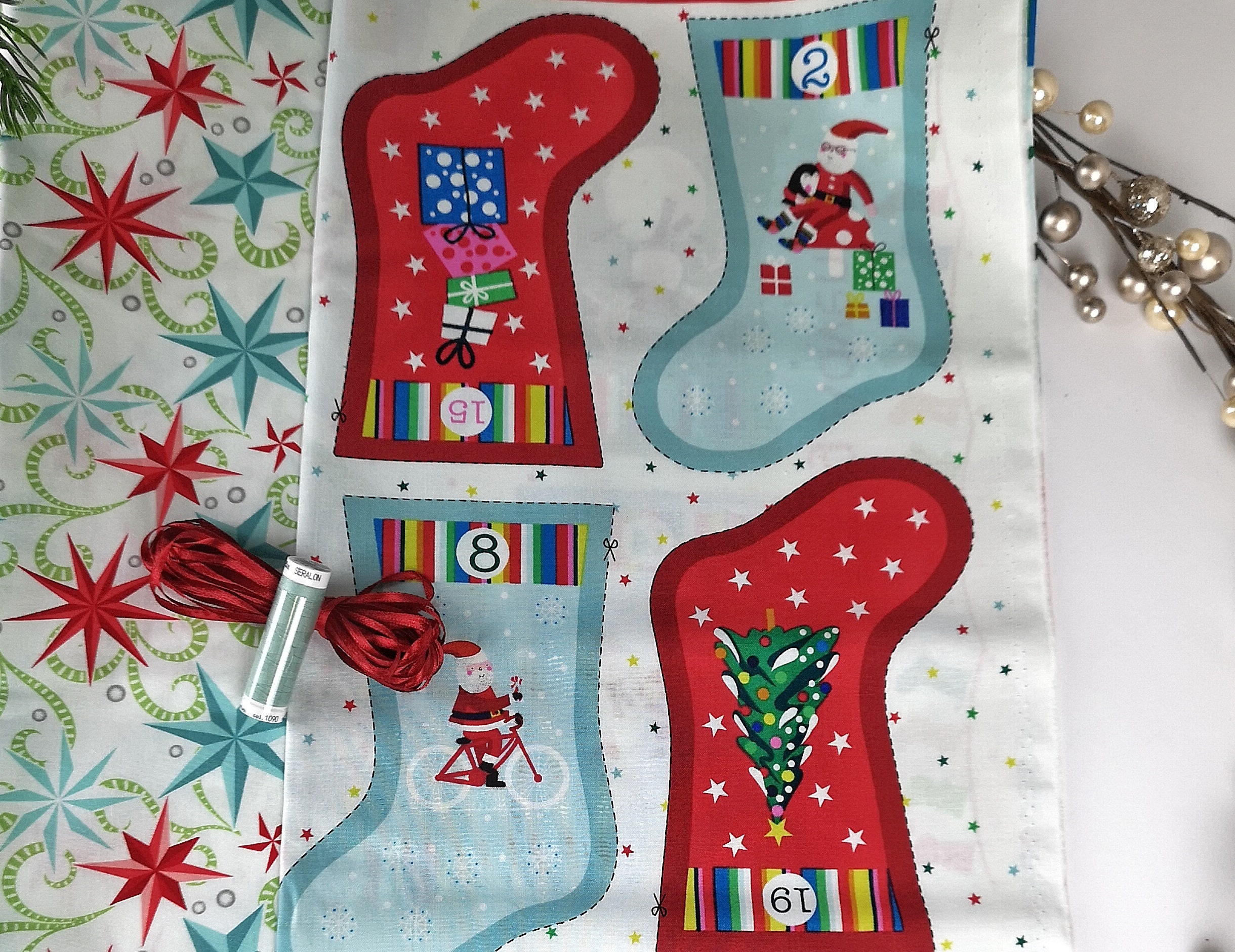 Advent calendar boots socks bags for selfmaking colorful Etsy