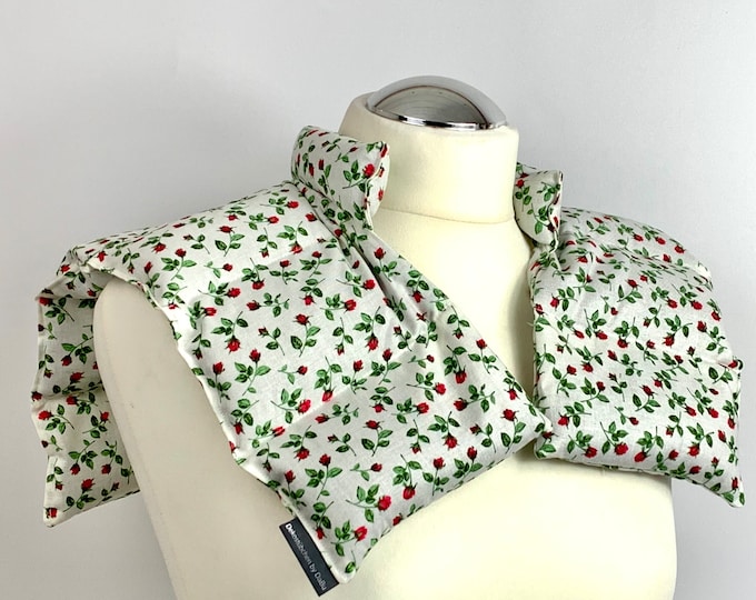 Rapeseed pillow, neck pillow, heat pad roses, Christmas gift men and women