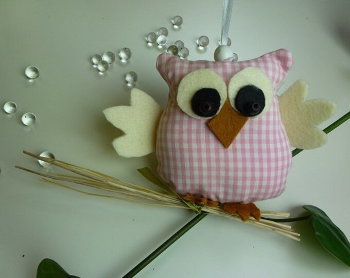 Owl white-rose, autumn decoration, autumn, souvenir, gift, country house style, window decoration