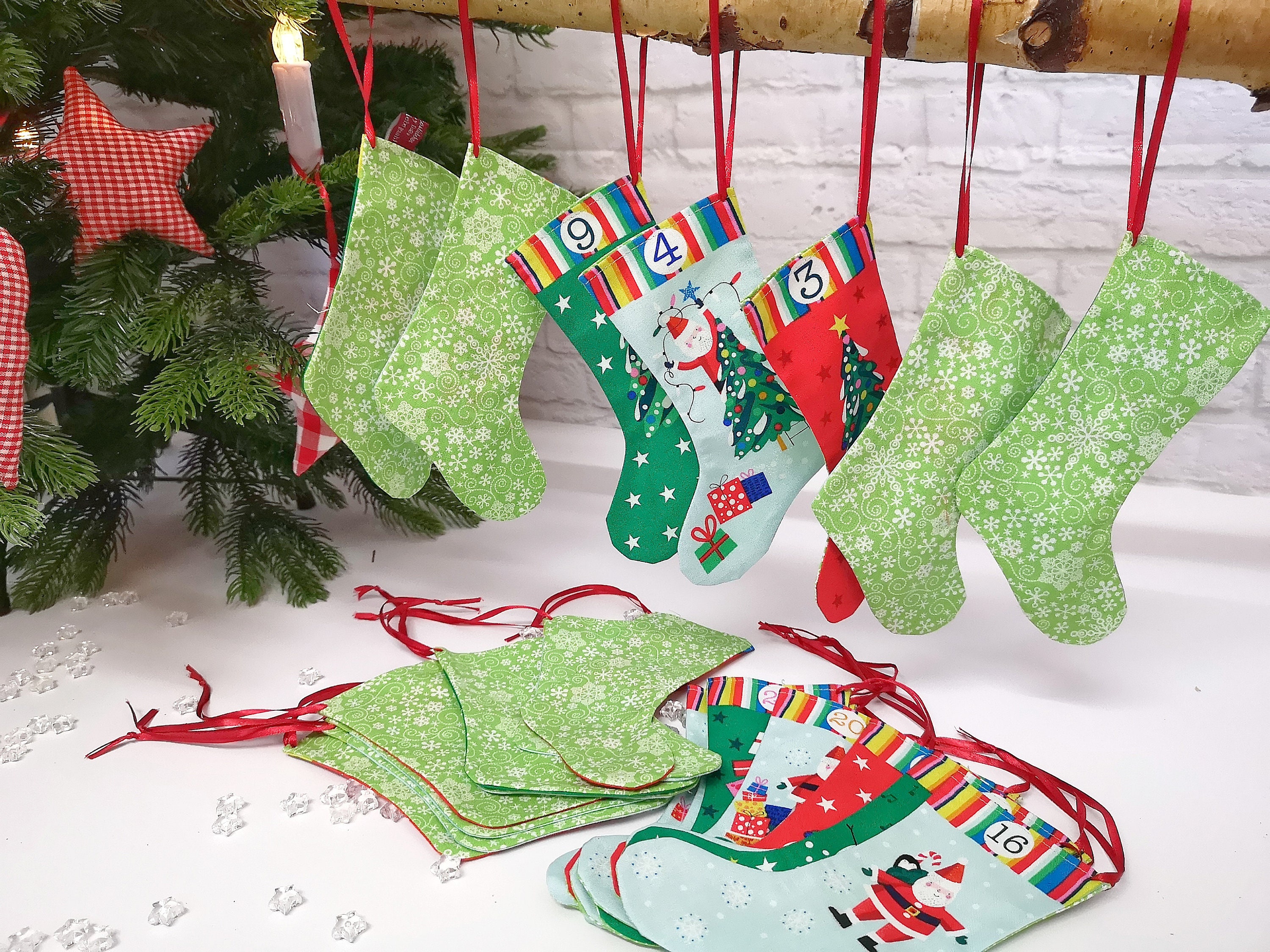 beautiful advent calendar Santa Claus, advent calendar for children