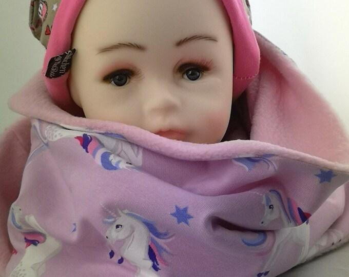 warm children's loop 3-10 years unicorn, gift for children, loop girls, carnival costume unicorn, tube scarf, children's clothing, loop,