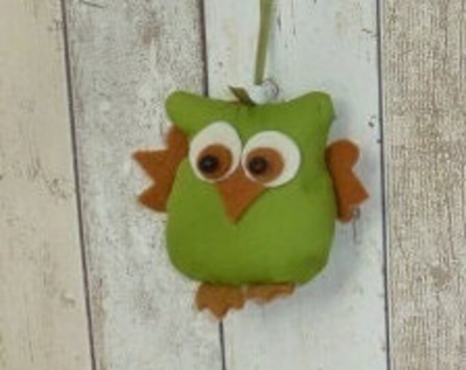Owl white-green, autumn decoration, autumn, souvenir, gift