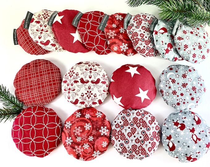 Set of 2 hand warmers rapeseed, pocket warmers, baby pillows, heat pads, cold pads, cooling pads, small heat pads, round children's heat pads