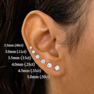 Single stone store diamond earrings price