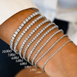 1.9 Ctw Natural Diamond (G-H, VS2-SI1) Tennis Bracelet 2MM