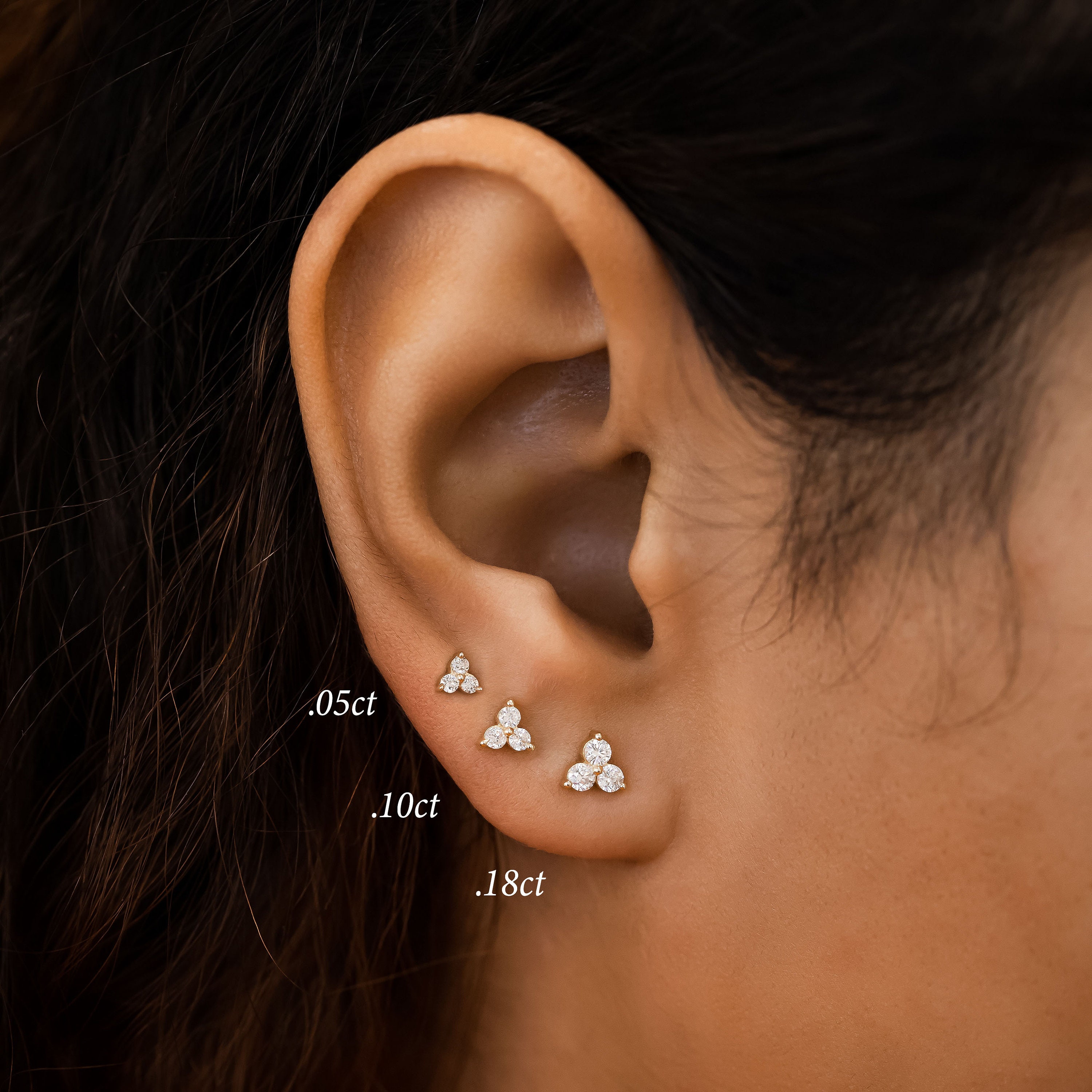 Earring Size Chart for Studs and Hoops - Clean Origin Blog