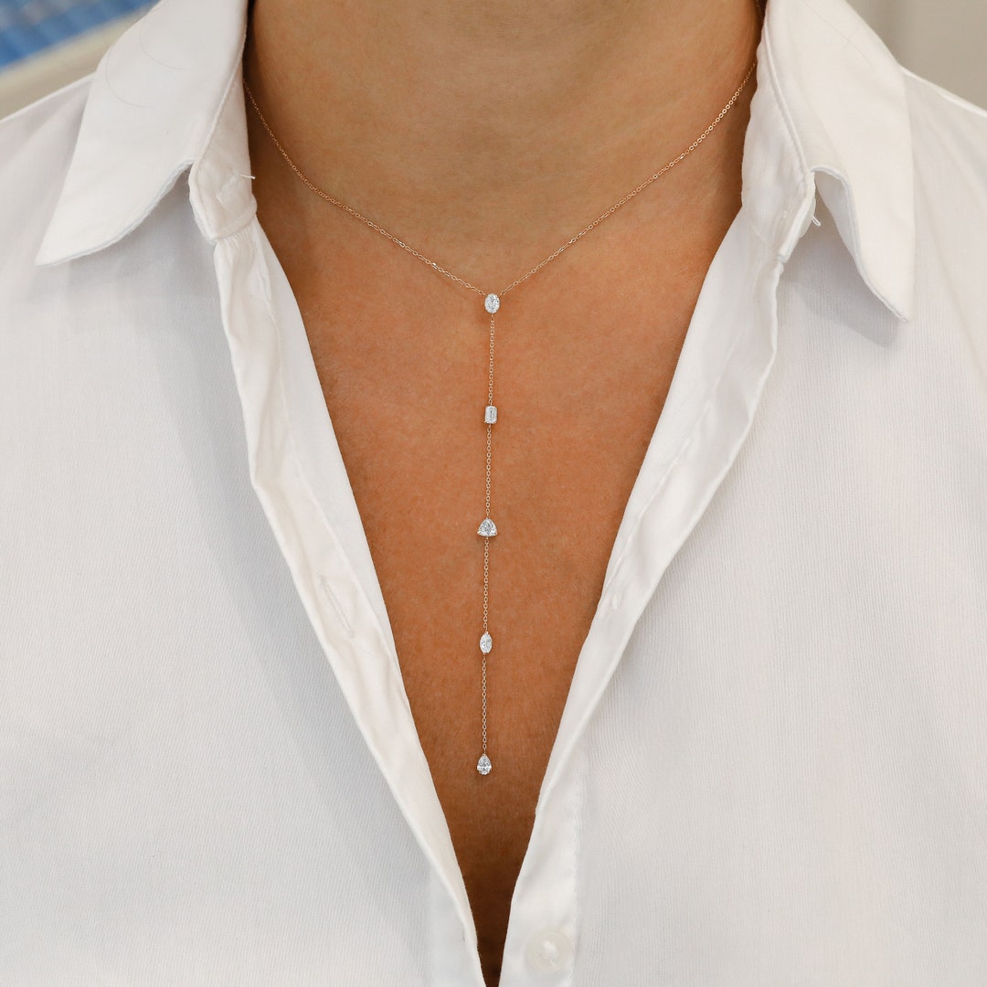 Party Drawstring Lariat Necklace main image 1