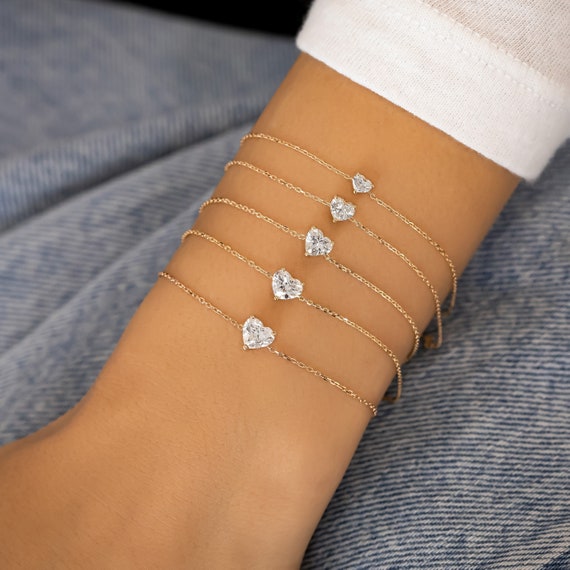 Birthstone Solitaire Bracelet-January Garnet – Amelia Rose Design