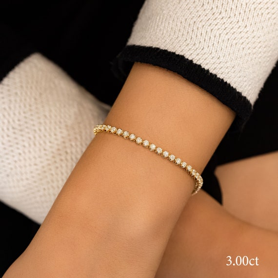 LADIES BRACELET 1.00CT ROUND DIAMOND 14K WHITE GOLD LADIES BRACELET 1.00CT ROUND DIAMOND 14K WHITE GOLD