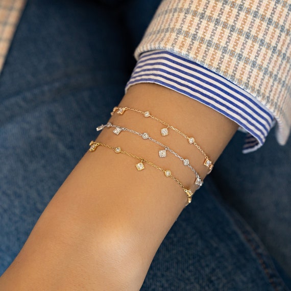 9 Carat Princess Diamond Tennis Bracelet - Raven Fine Jewelers