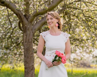 Kurzes Brautkleid Melina Etsy