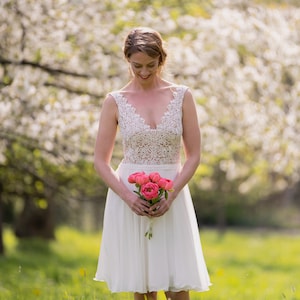 SALE Short wedding dress &quot;April&quot;
