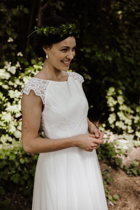 Vestido de novia corto Carina - Etsy España Vestido de novia corto Carina - Etsy España