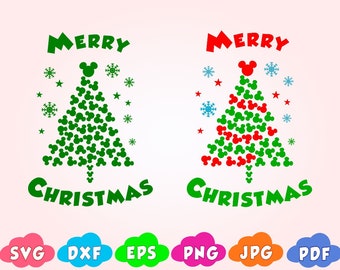 Download Mickey christmas svg | Etsy