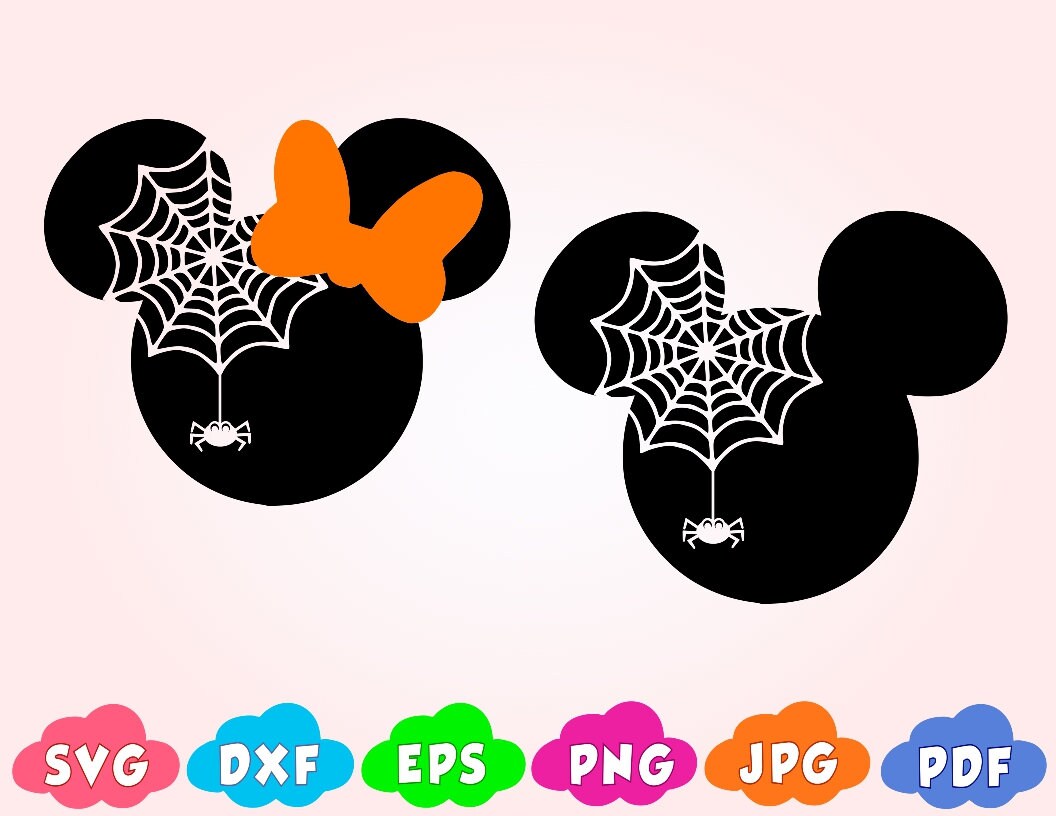 Download Spider Web Mickey Mouse SVG Halloween Svg Printing Digital ...