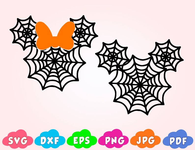 Download Spider Web Mickey Mouse SVG Halloween Svg Printing Digital ...