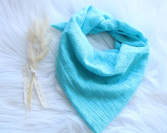 Children's muslin scarf, broderie neck scarf