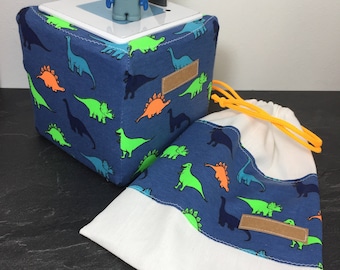 Toniebox case/cover with name, bag, customizable, boys, girls, dinosaurs
