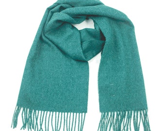 Alpaca scarf super soft royal uni turquoise