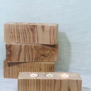 Tea light candle block