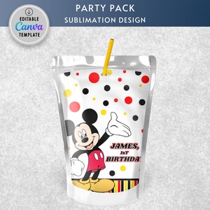 Mickey Mouse, Mickey Mouse party, Mickey party pack, Mickey chip bag, Mickey favor bag, Mickey fruit snacks, Mickey Mouse juice, Mickey capri sun, Mickey water bottle, Mickey chocolate, Mickey printable, Mickey Mouse svg, Mickey birthday