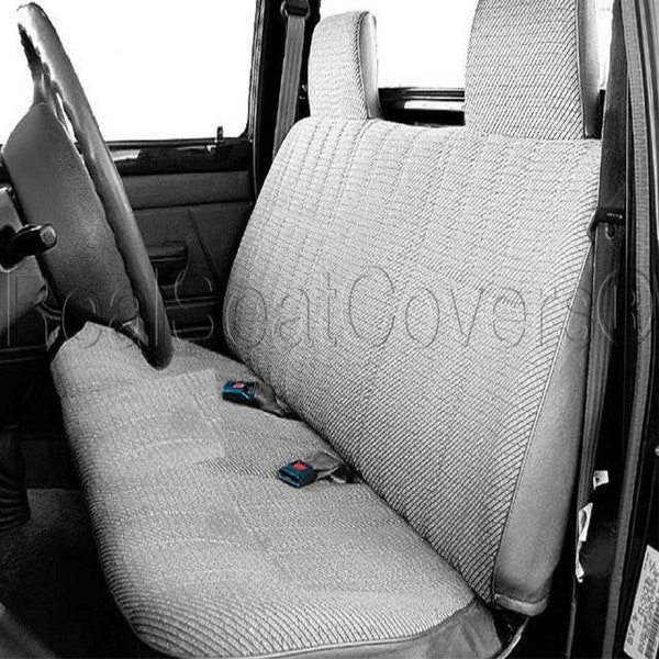 Seat Cover for Toyota Pickup 1985 - 1995 Front Solid Straight Bench Molded High Headrest