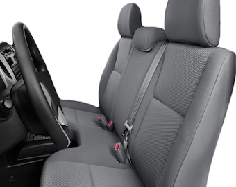 Front Seat Cover for Toyota Tacoma A30 Adj. 3 Headrest Large Notched Cushion Bench Tailor Made Fitted