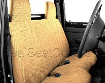 Seat Cover for Toyota Pickup 1985 - 1995 Molded Headrest Front Bench Notched Cushion