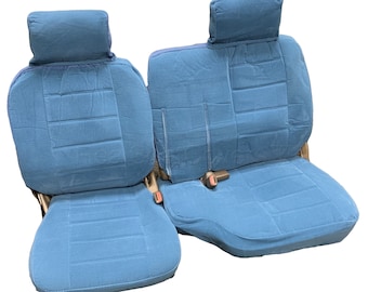 Front 60/40 Split Bench Thick Seat Covers Adjustable Headrest A57 Custom Made for Toyota Pickup 1985 - 1989