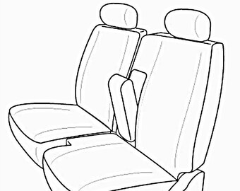 Front 60 40 Split Bench Thick A67 Seat Covers Adjustable Etsy