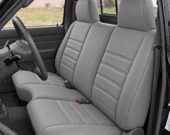 Premium Faux Leather Solid Bench Seat Cover for Toyota Tacoma 1995 - 2004