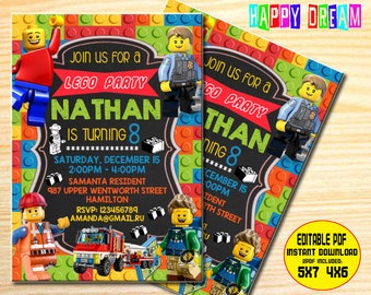 lego birthday etsy