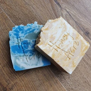 Organic Skincare, Luxury handmade, soap gift set, Welsh Mountain, Oatmeal Milk and Honey bar soap, moisturising shea butter