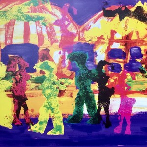 Camden Market, London, Painting, Photo Canvas, Wall Decor, Art