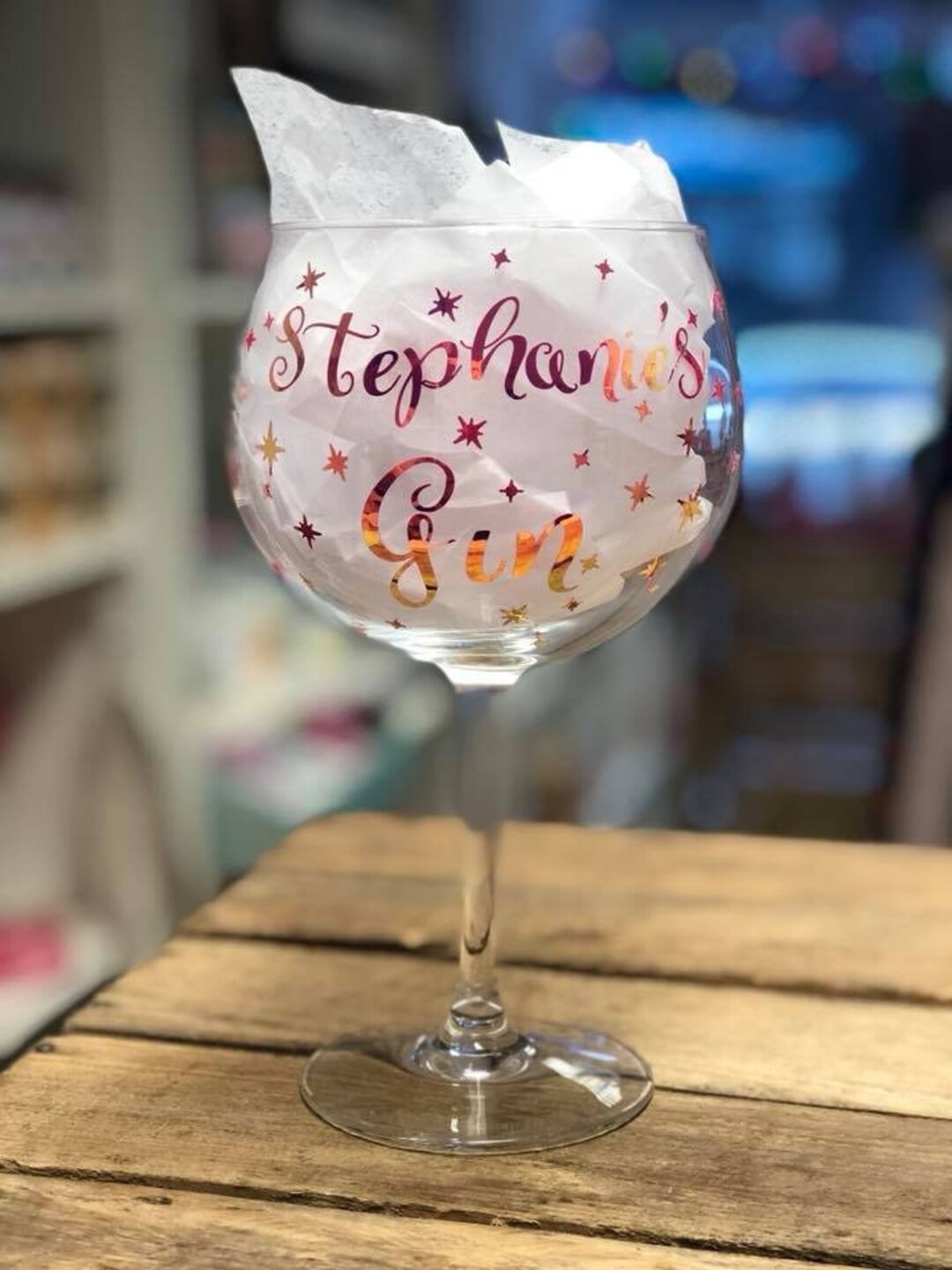 Personalised Gin Glasses Etsy