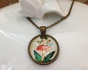 Medaillon Kette, Vintage Alice *Nostalgiekette*