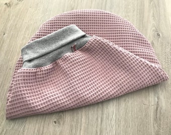 Pucksack *Waffelpique altrosa* -Wunschgröße- Strampelsack Schlafsack Melamade Waffelstoff Baby rosa Mädchen