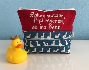 Kulturbeutel "Ab ins Bett!" (Gänse-Marsch)