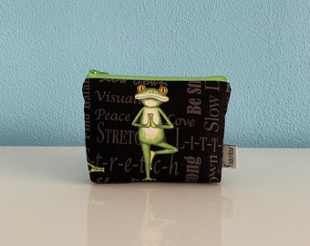 Täschchen "Peace" mit Yoga Frosch