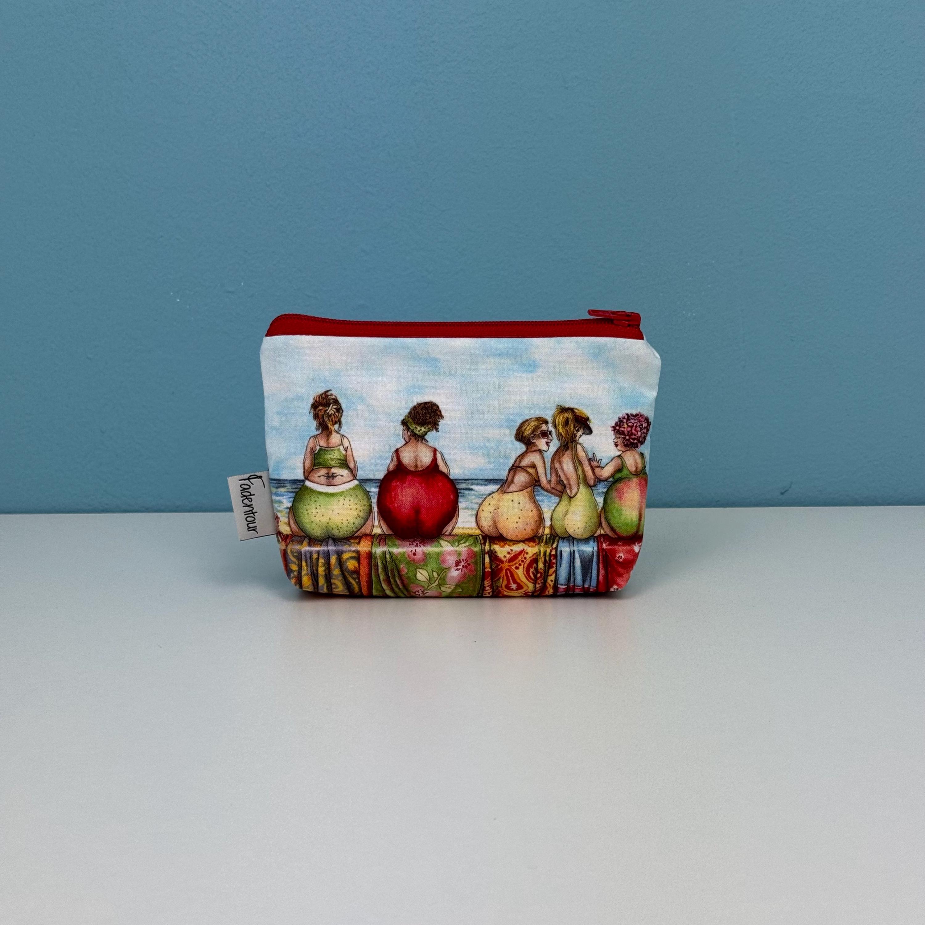 Lustige Kosmetiktasche Aus Segeltuch – 24x18 Cm, Mit Reißverschluss, Perfekt Für Make-up & Reisen