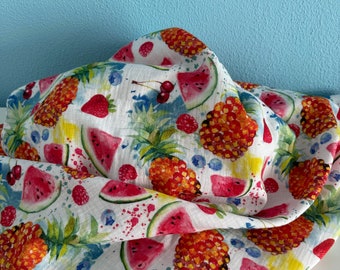 Muslin summer blanket "Summer fruits"