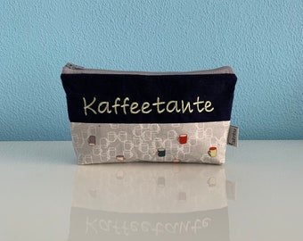 Mäppchen "Kaffeetante" (Kaffeetassenstoff)