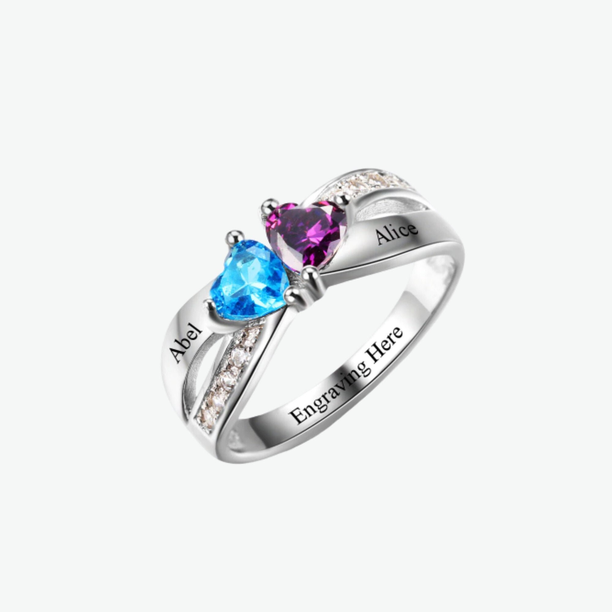 birthstone promise rings for girlfriend