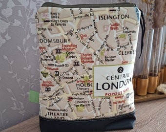 Shampoo - Tasche LONDON * XL Kosmetiktasche * Kulturbeutel hoch