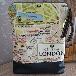 Shampoo - Tasche LONDON * XL Kosmetiktasche * Kulturbeutel hoch